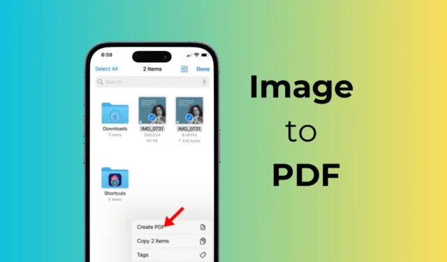 Comment convertir une image en PDF sur iPhone en 2024