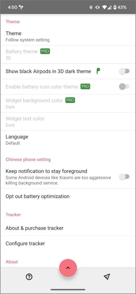 Aplicación Assistant Trigger para AirPods en Android