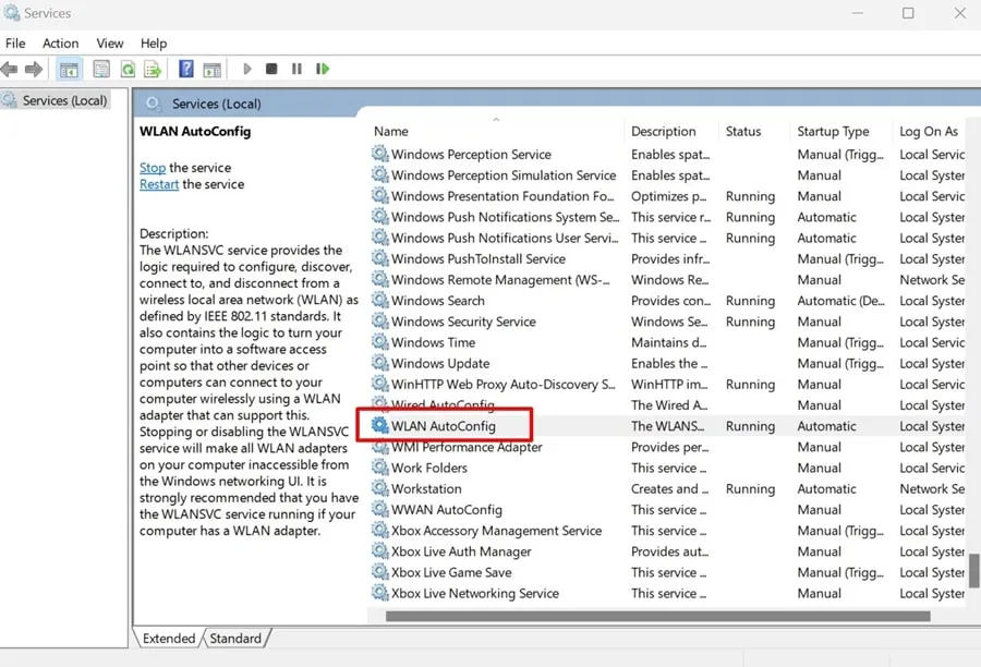 WLAN AutoConfig