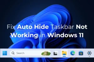 Como consertar a ocultação automática da barra de tarefas que não funciona no Windows 11