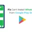 Non riesci a installare WhatsApp dal Google Play Store? 9 modi per risolverlo