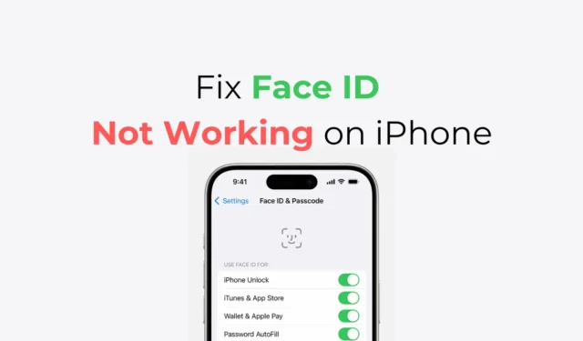 Slik fikser du Face ID som ikke fungerer på iPhone etter iOS-oppdatering