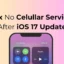 iOS 17 업데이트 후 Cellullar 서비스가 없는 문제를 해결하는 방법