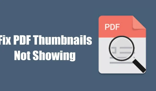 Windows で PDF サムネイルが表示されない問題を解決する方法 (7 つの方法)