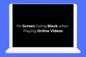 Cómo arreglar la pantalla que se vuelve negra al reproducir videos en línea