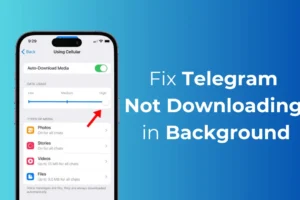 Cómo arreglar Telegram que no se descarga en segundo plano en iPhone