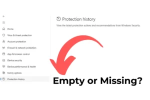 Historique de protection de sécurité Windows vide/manquant ? 8 façons de résoudre ce problème