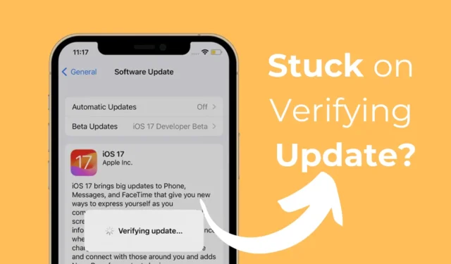 ¿iPhone atascado al verificar la actualización? Pruebe estas 5 soluciones