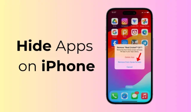 如何在 iPhone 上隱藏應用程式（完整指南）