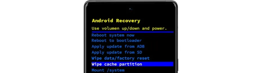 Cache-Partition löschen