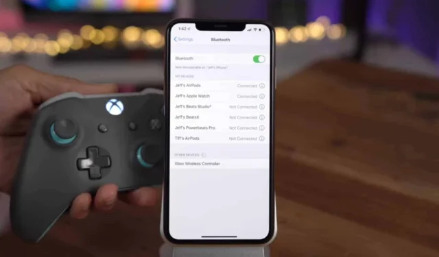 iOS 13 で Xbox One コントローラーを Bluetooth 経由で iPhone や iPad に接続する方法