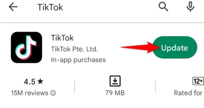 atualização do tiktok