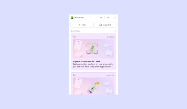 Jaunā Sticky Notes lietotne operētājsistēmā Windows 11 ir klāt. Lūk, kas jauns