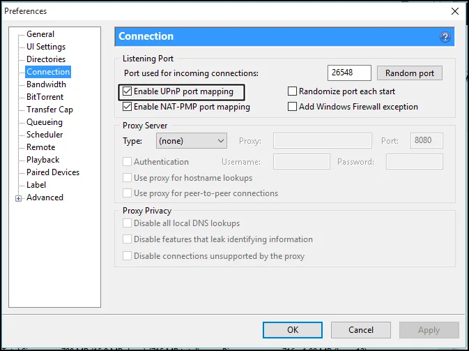 UPnP-Port-Mapping aktivieren