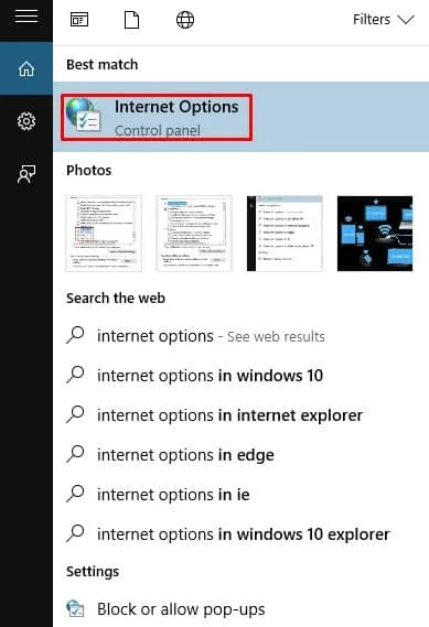 options Internet