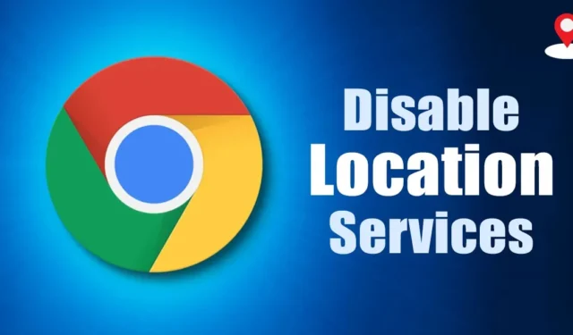 Como ativar ou desativar serviços de localização no navegador Chrome