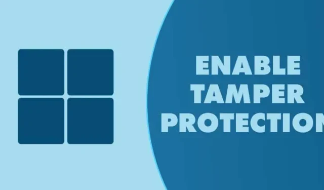 Comment activer la protection contre les falsifications dans Windows 11