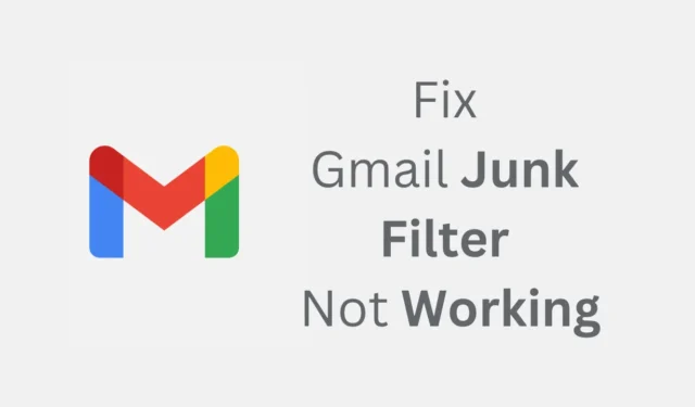 Como consertar o filtro de lixo eletrônico do Gmail que não funciona