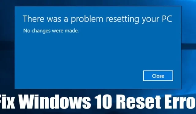 Cómo solucionar el error «Hubo un problema al restablecer su PC»