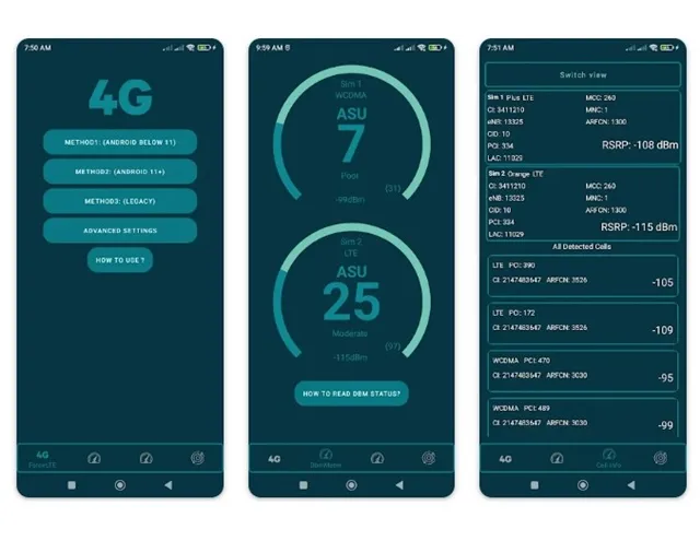 Force 4G Only-modus via Force LTE Only-appen