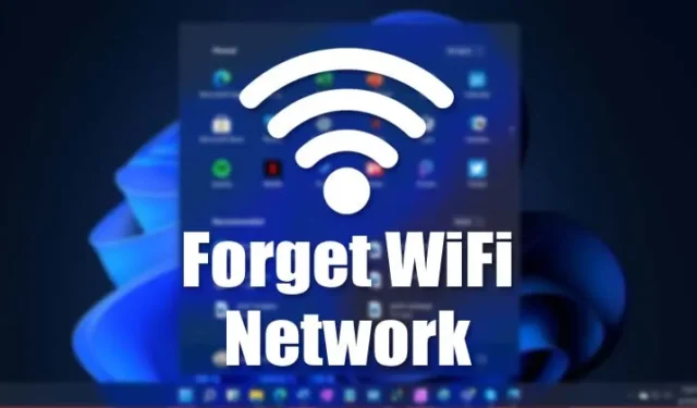 Windows 11에서 WiFi 네트워크를 삭제하는 방법(4가지 방법)