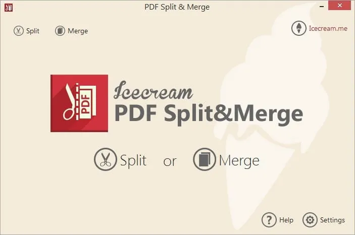 Icecream PDF splitsen en samenvoegen