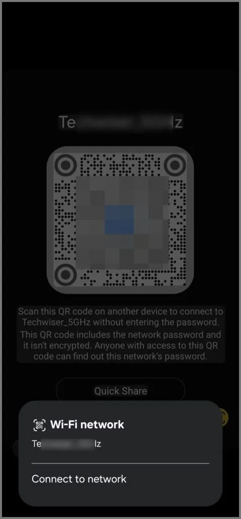 Öffnen Sie den QR-Code auf dem Samsung Galaxy