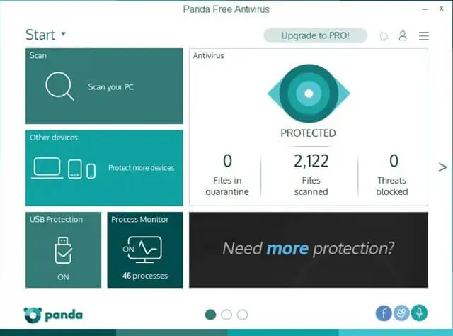 Antivirus gratuito Panda