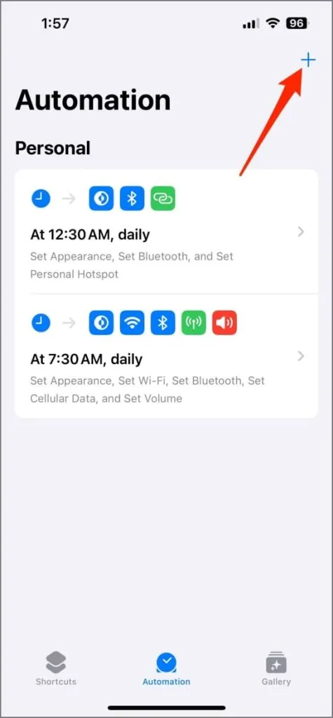 Automatisierung in der Shortcuts-App auf dem iPhone