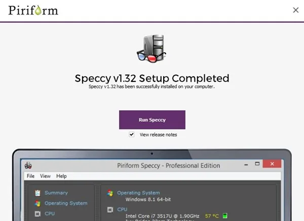 Esegui Speccy