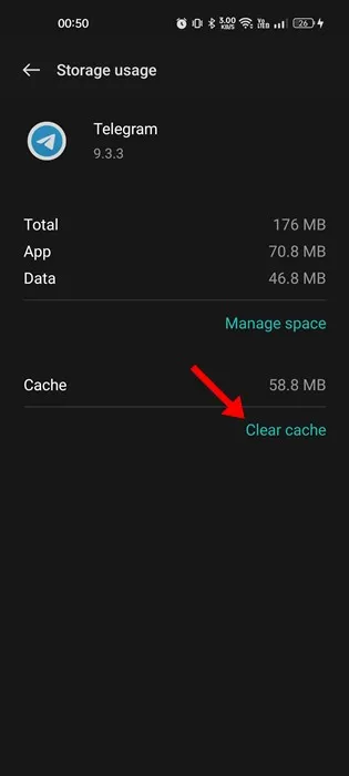 Tøm cache