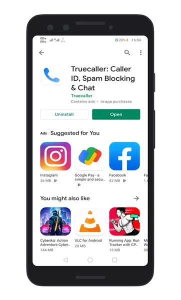 zainstaluj aplikację TrueCaller