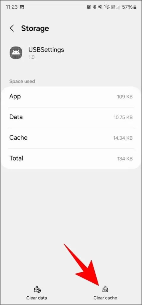 USB-Cache in OneUI 6.1 auf einem Samsung Galaxy-Telefon leeren