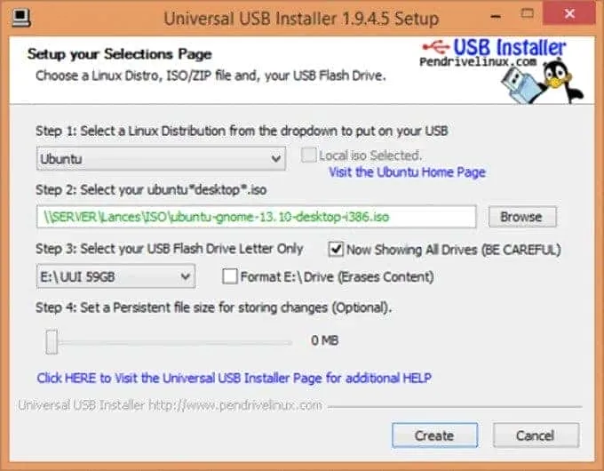 Universeel USB-installatieprogramma