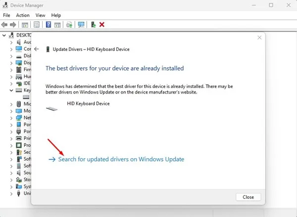 Cerca i driver aggiornati su Windows Update