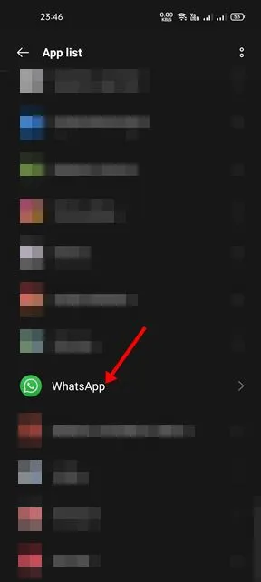 Application WhatsApp