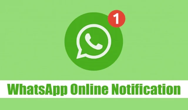 Como receber notificação quando alguém está online no WhatsApp