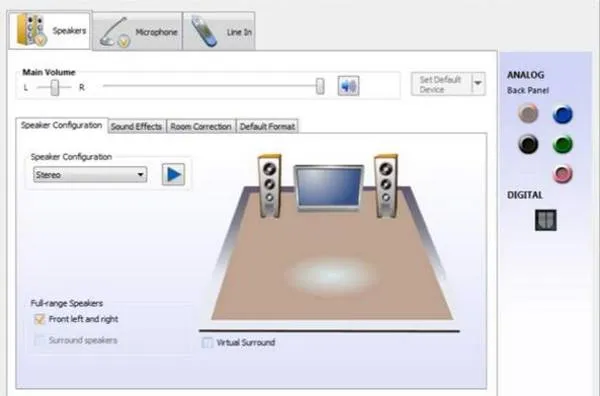 Administrador de audio Realtek HD