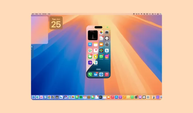 Cómo usar la función de duplicación de pantalla de iPhone en Mac con macOS Sequoia y iOS 18