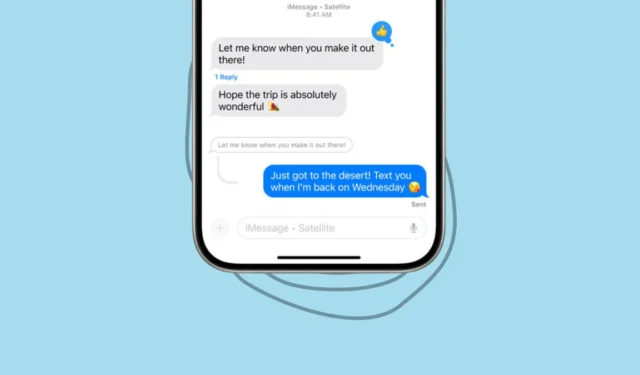 Vous pouvez désormais envoyer des messages via Satellite dans iOS 18