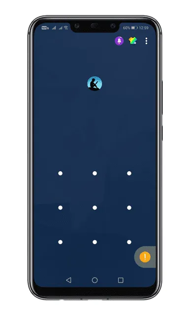 Zeichnen Sie das Muster, um die App zu entsperren
