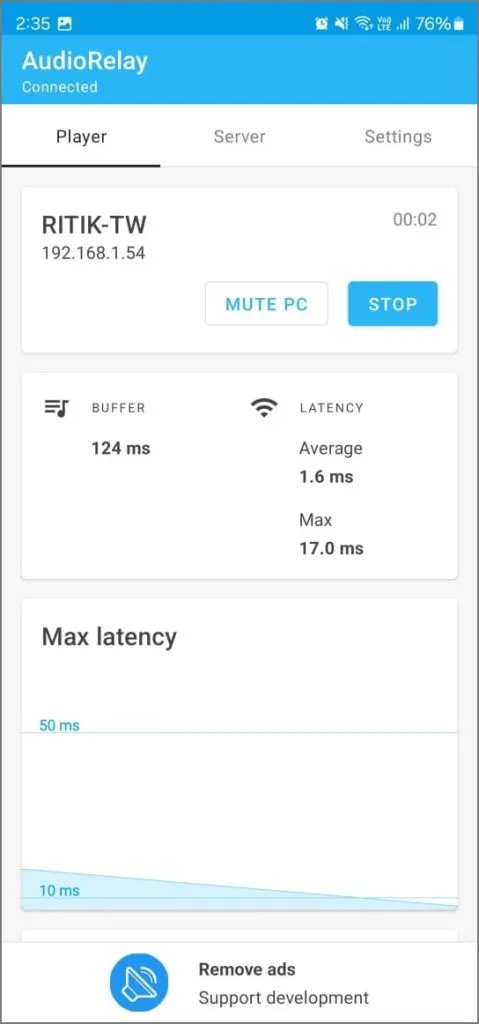 Android의 Android Relay 앱