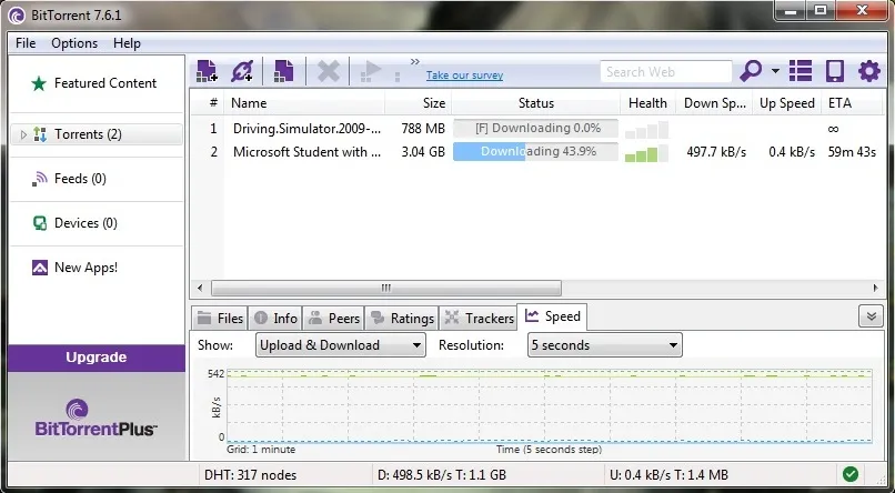 Download en installeer BitTorrent-client