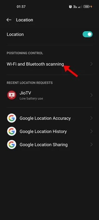 WiFi un Bluetooth skenēšana