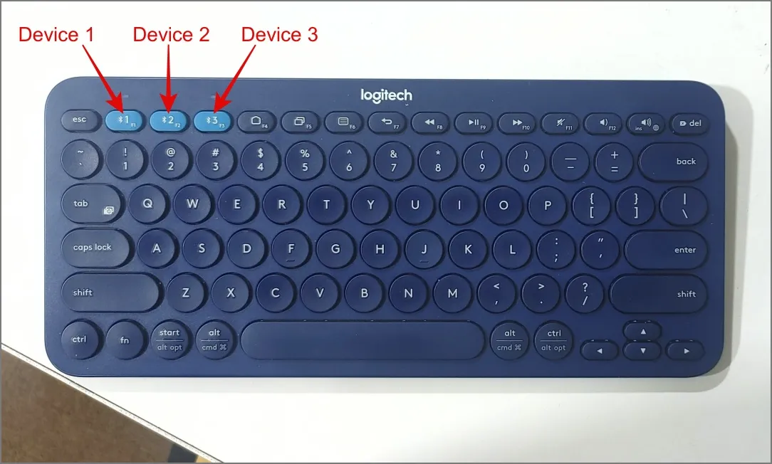 Verifique a conexão do seu teclado Bluetooth