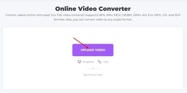 navštivte webovou stránku video-converter-online