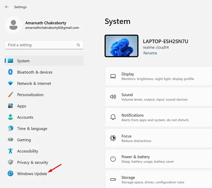 Windows opdatering