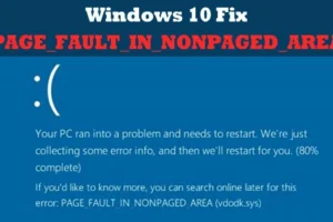 PAGE_FAULT_IN_NONPAGED_AREA ブルースクリーンエラーの修正方法