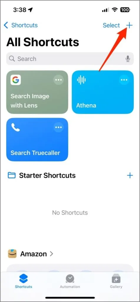 Създаване на пряк път за таймер на фенерче в приложението Shortcuts на iPhone