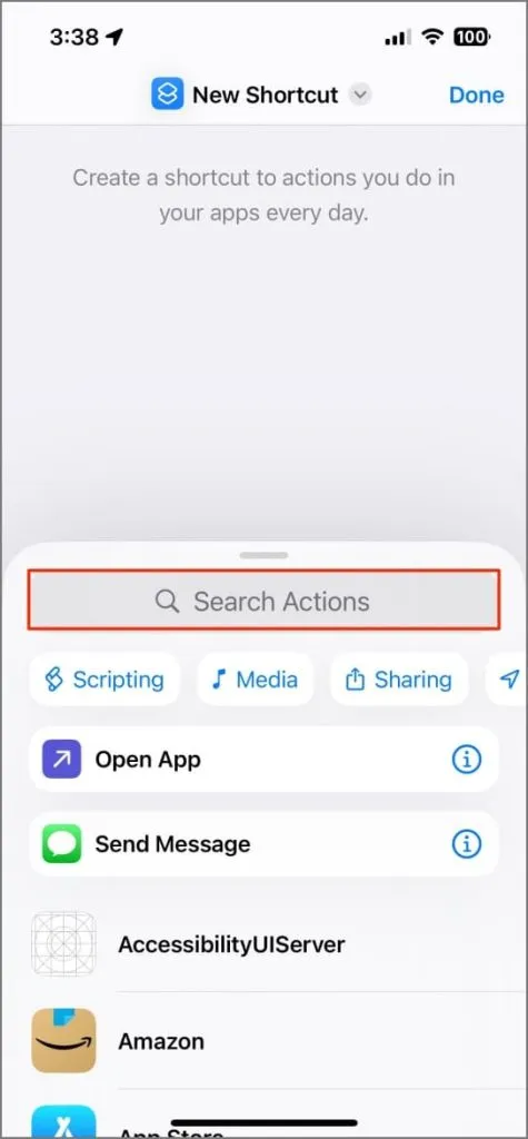 Cómo crear un acceso directo al temporizador de la linterna en la aplicación Accesos directos del iPhone